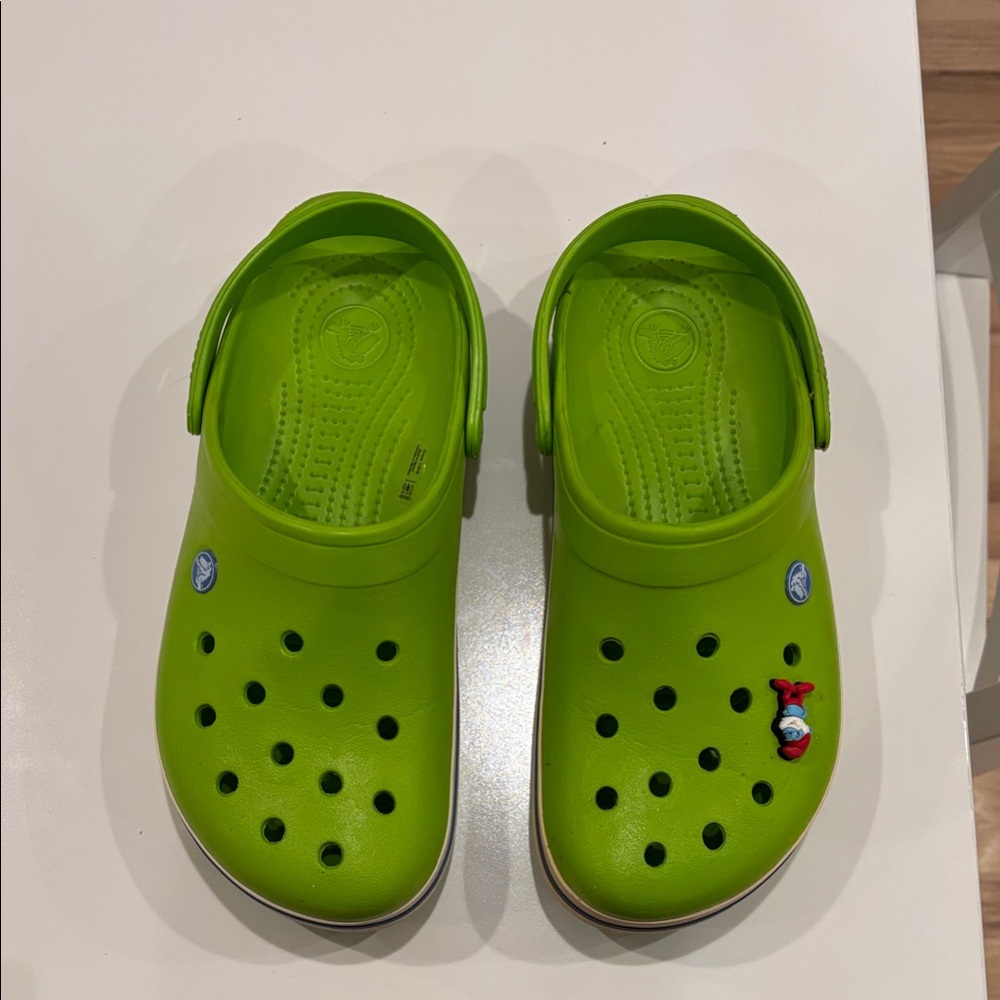 Green Crocs Clogs